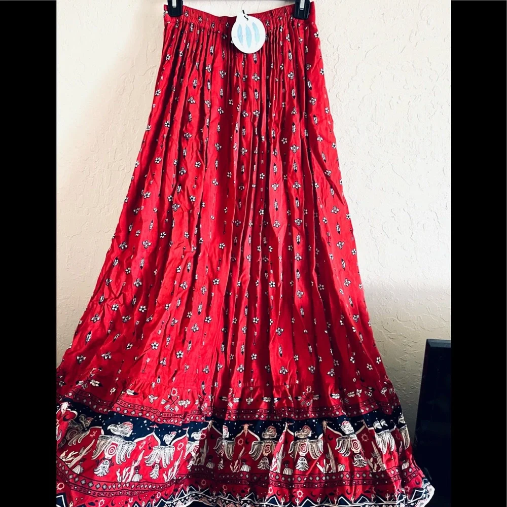 ✨House of Skye Dalla’s Gypsy Button down Maxi Skirt - Picture 4 of 17